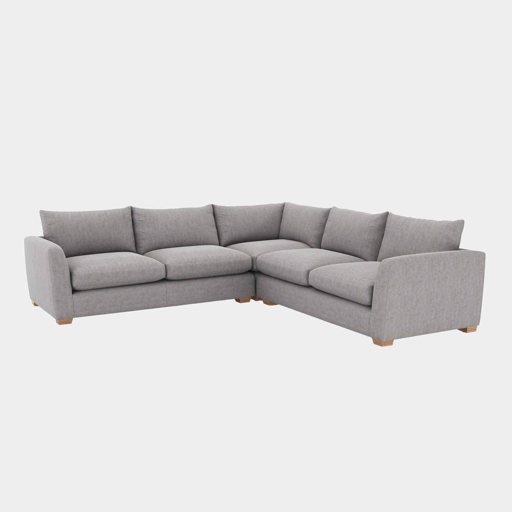 Extra Large Corner Sofa With Fibre Interiors In Fabric Grade B
