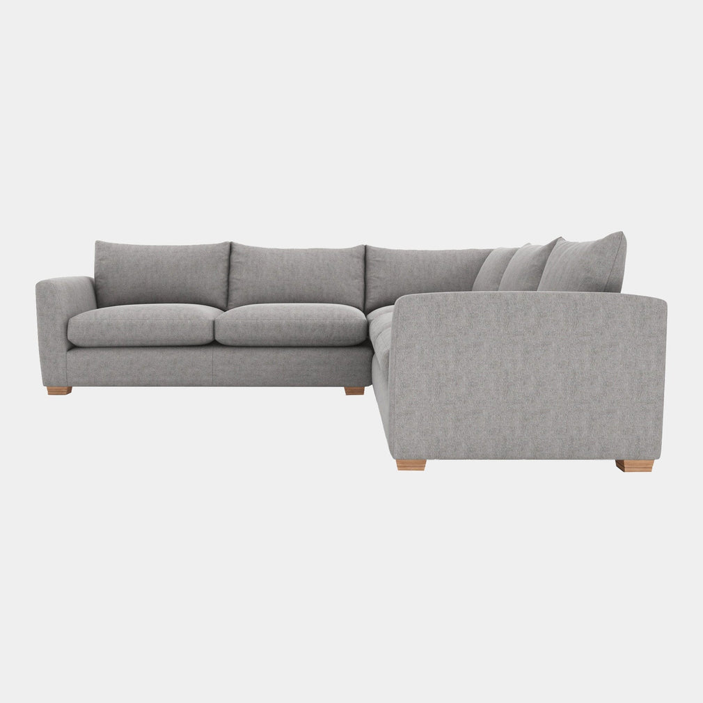 Extra Large Corner Sofa With Fibre Interiors In Fabric Grade B