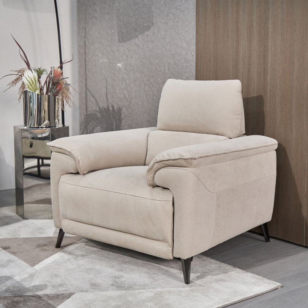 Power Recliner Chair With Heated Seat In Fabric Grade F10