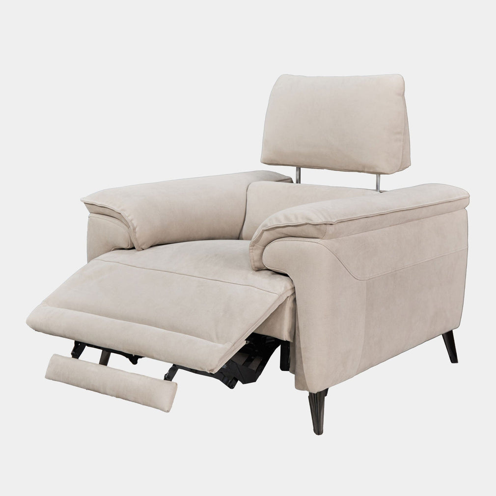 Power Recliner Chair With Heated Seat In Fabric Grade F10