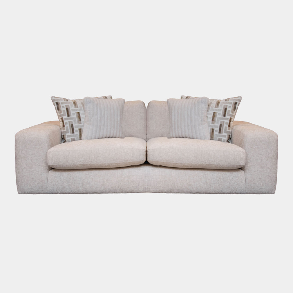 Sarasota - Extra Large Split Sofa With Wood Panels In Fabric