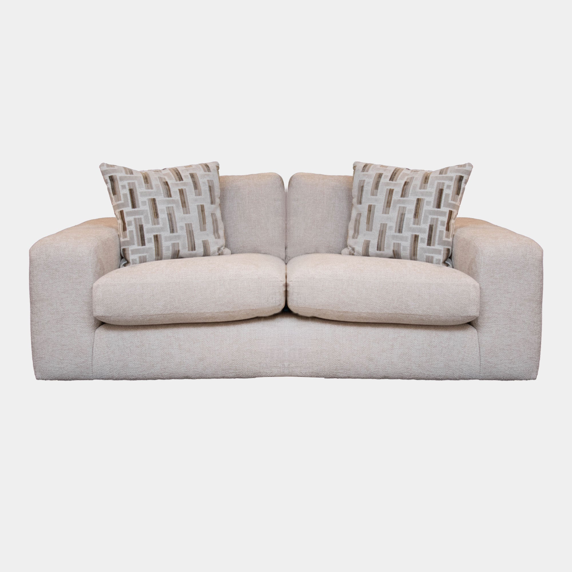 Sarasota - Medium Sofa With Wood Panels In Fabric