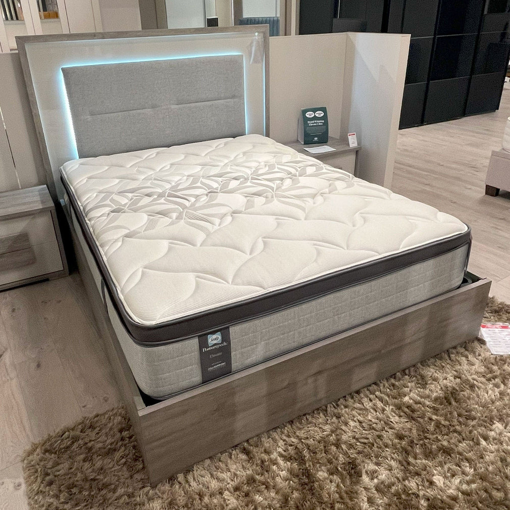 Amelia 150cm (King) Wooden Bedframe Titanio/Silver Ash with Slats
