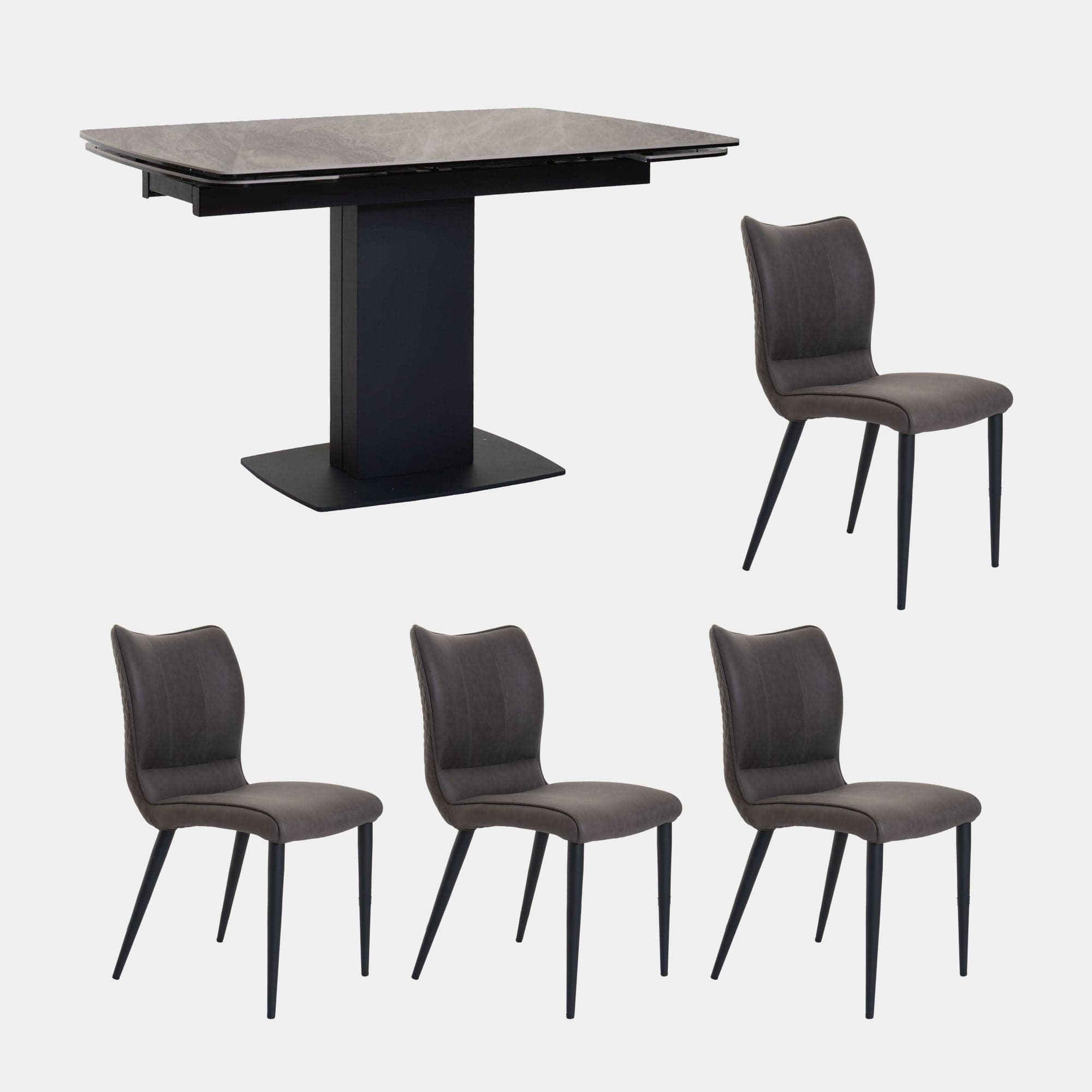 Campari -  Extending Dining Table and Chairs Set