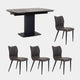 Campari -  Extending Dining Table and Chairs Set