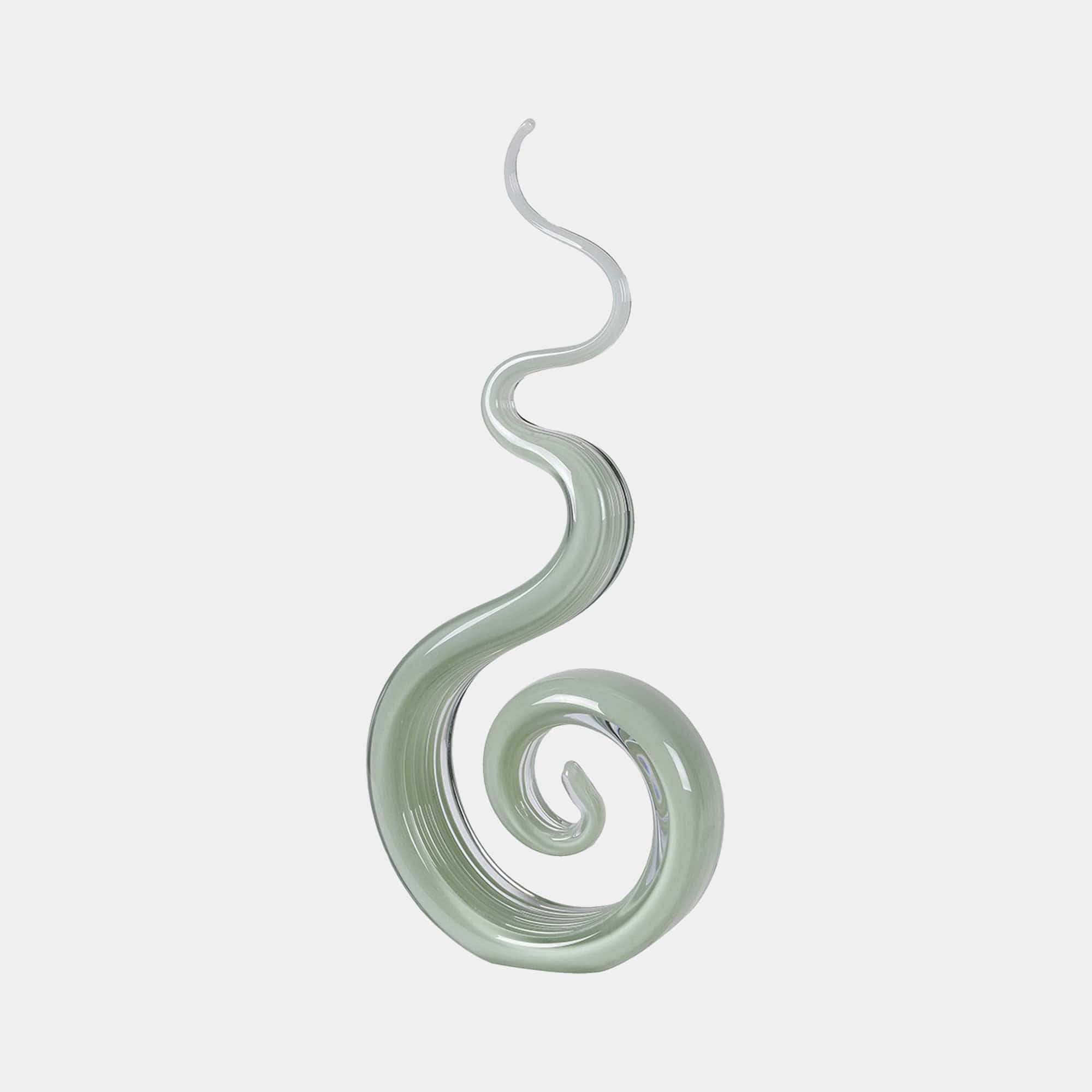 Parker - Fern Swirls Glass Sculptre