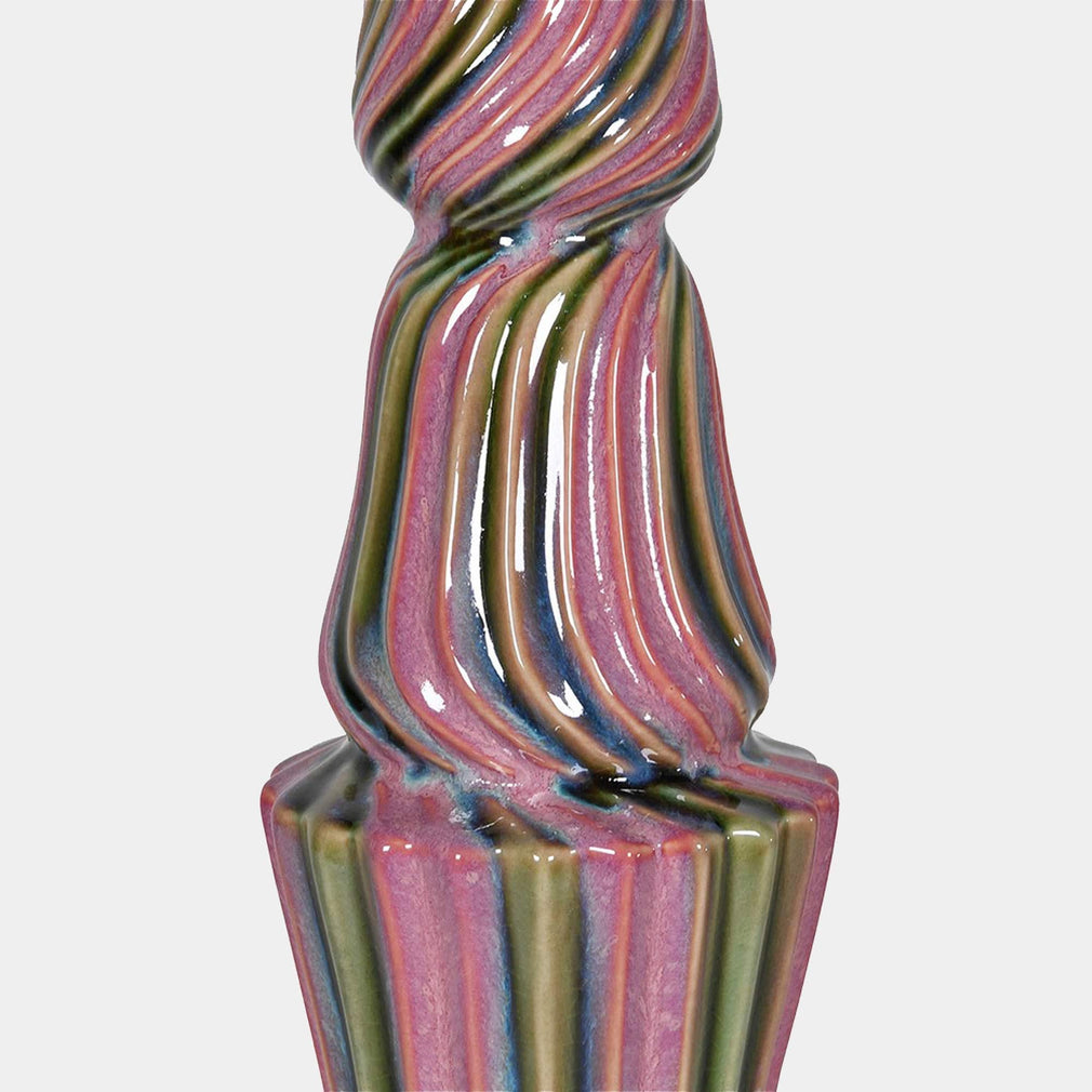 Yosemite - Candle Holder, Pink and Green