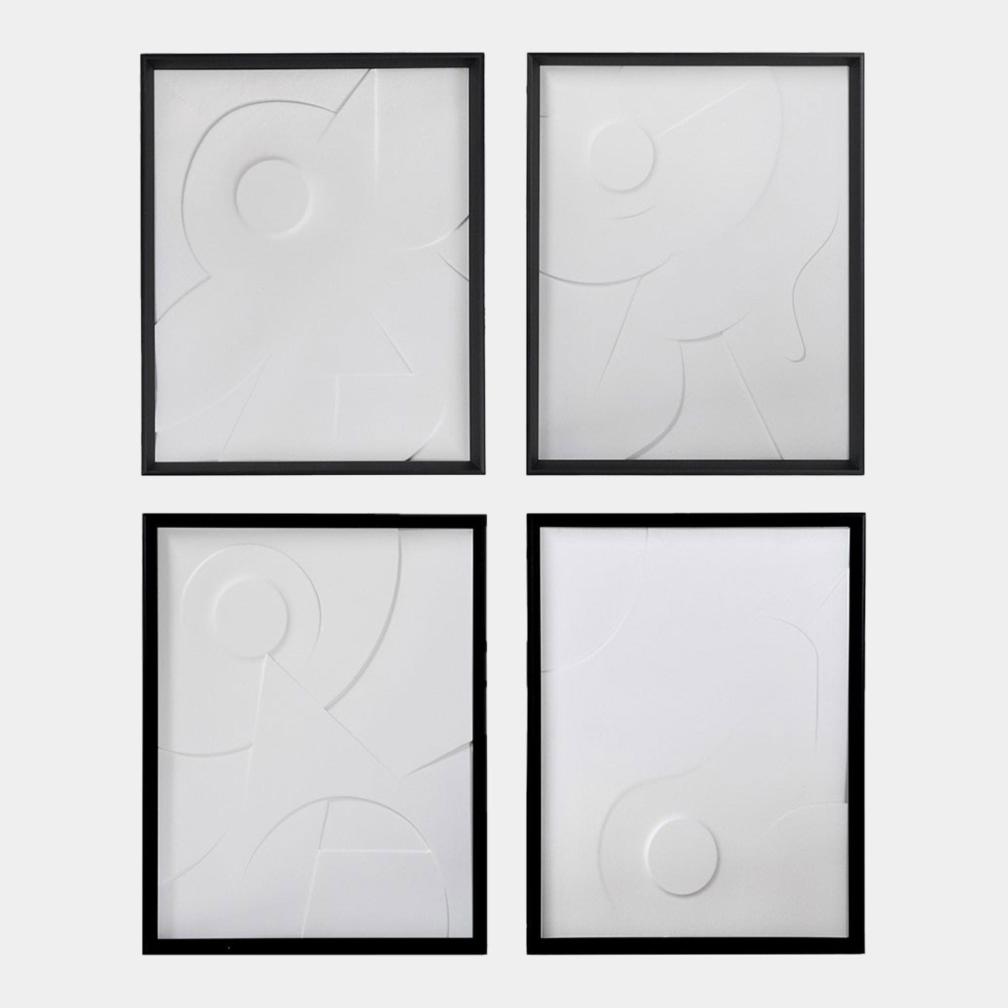 Blancas - Canvas Wall Art, Set of 4
