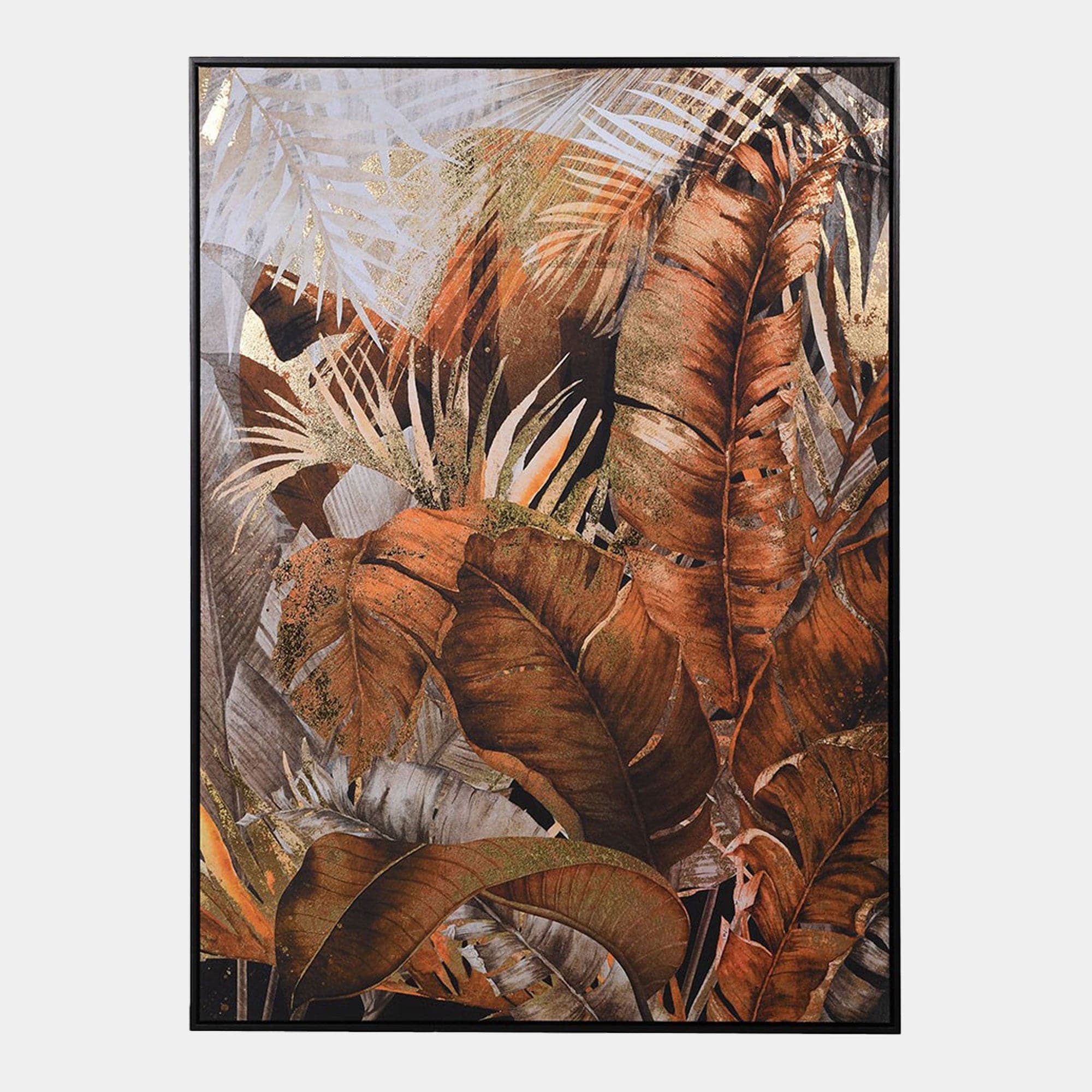 Tropical Palms - Canvas Foil Wall Art