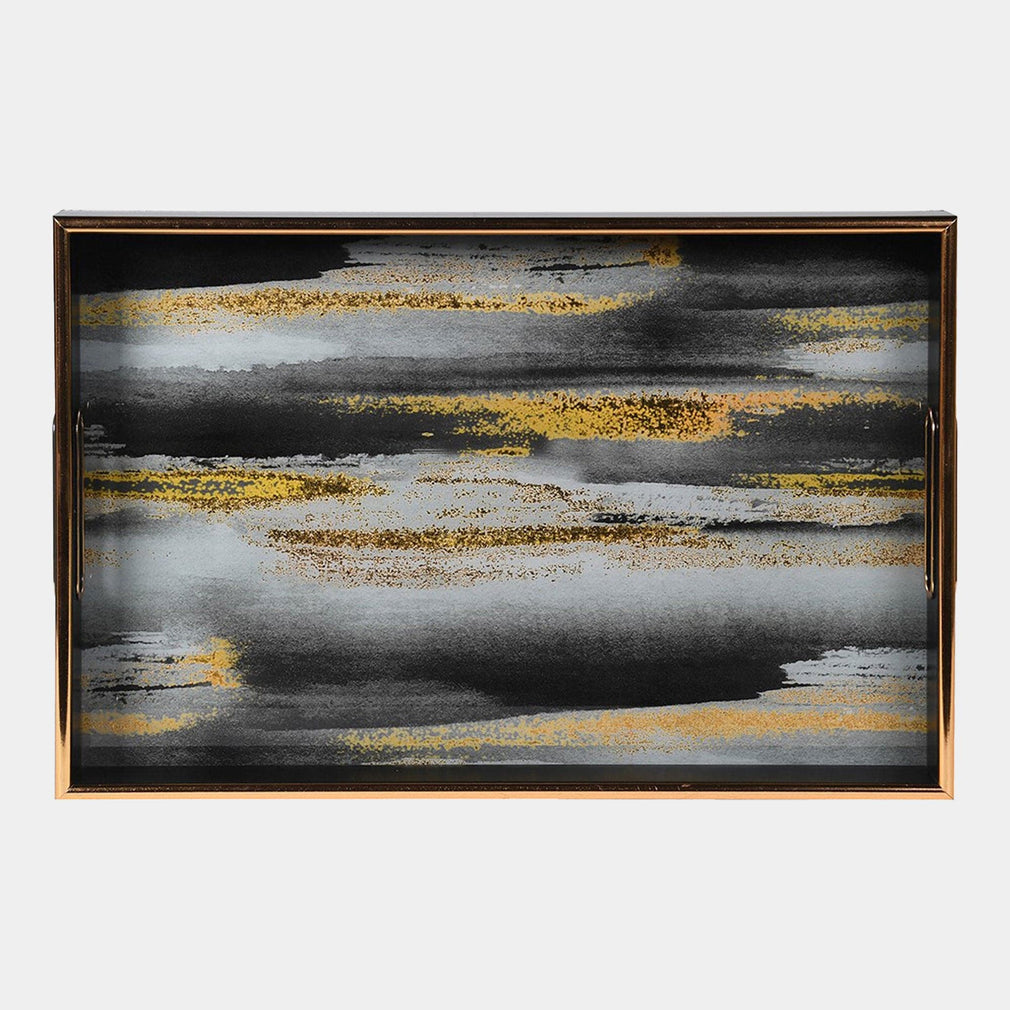 Seismic - Gold and Black Tray