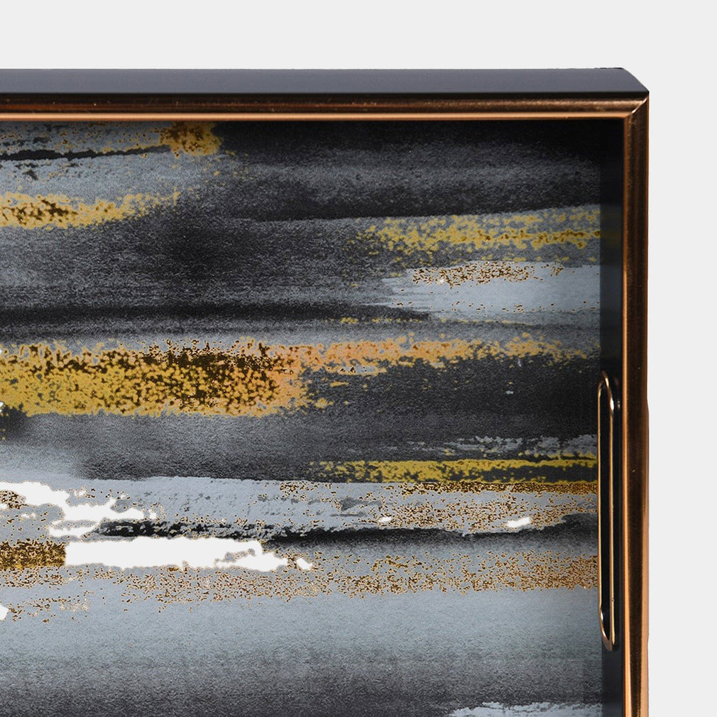 Seismic - Gold and Black Tray