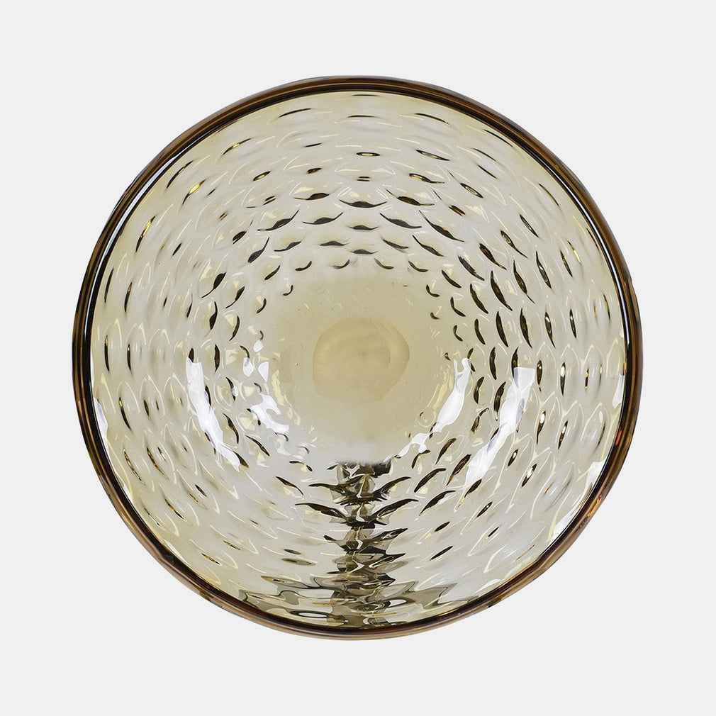 Amber Beehive - Glass Bowl