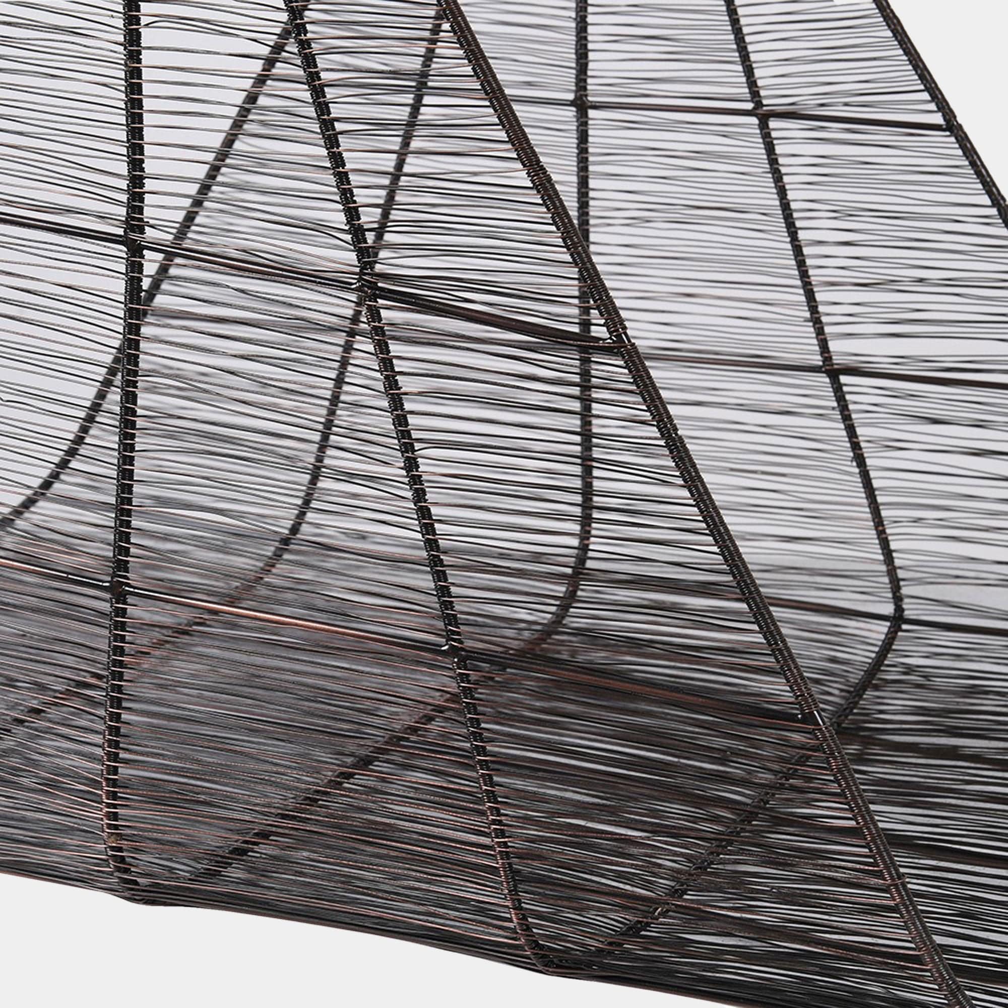 Canasta - Antique Bronze Mesh Log Basket