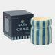 Cabana - Striped Candle, Warm Cider