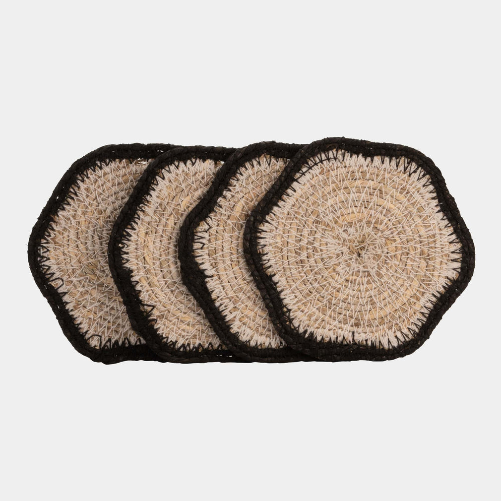 Style Sisters - Seagrass Coasters, Set of 4