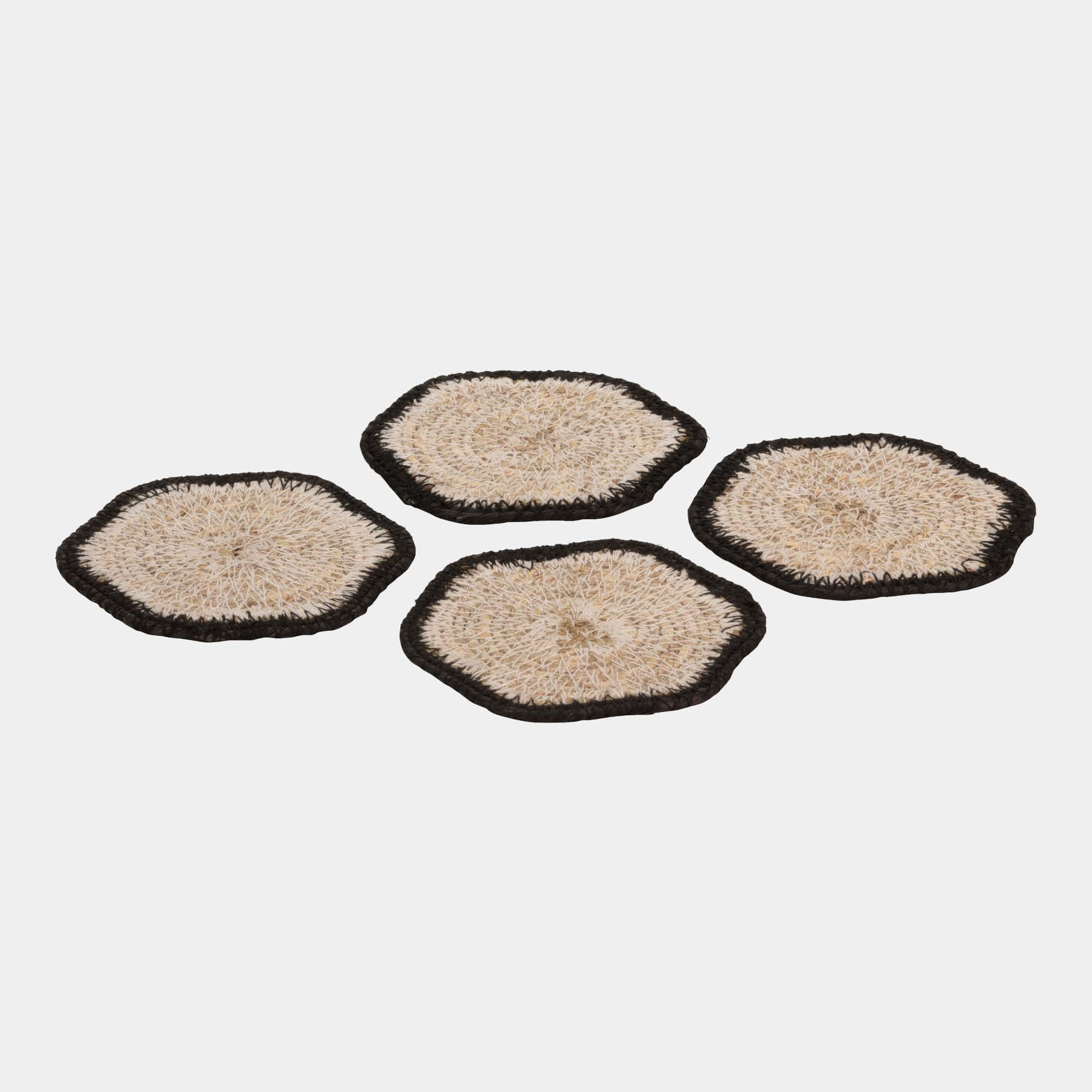 Style Sisters - Seagrass Coasters, Set of 4