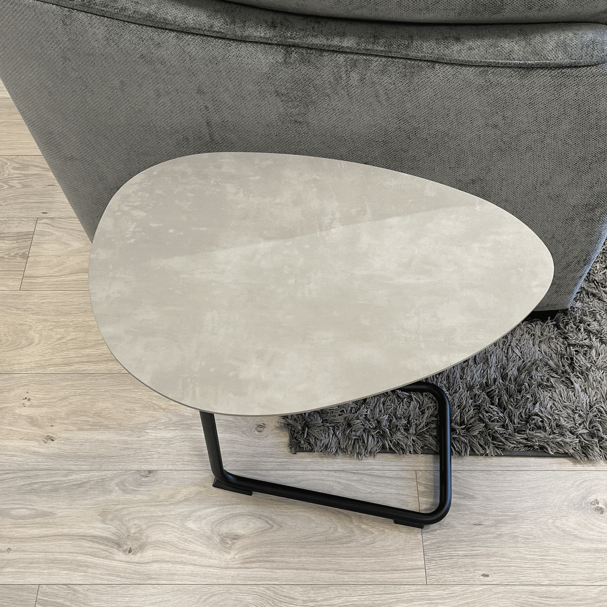 Stratus Sofa Table In Alu Grey 0026 GA Bl