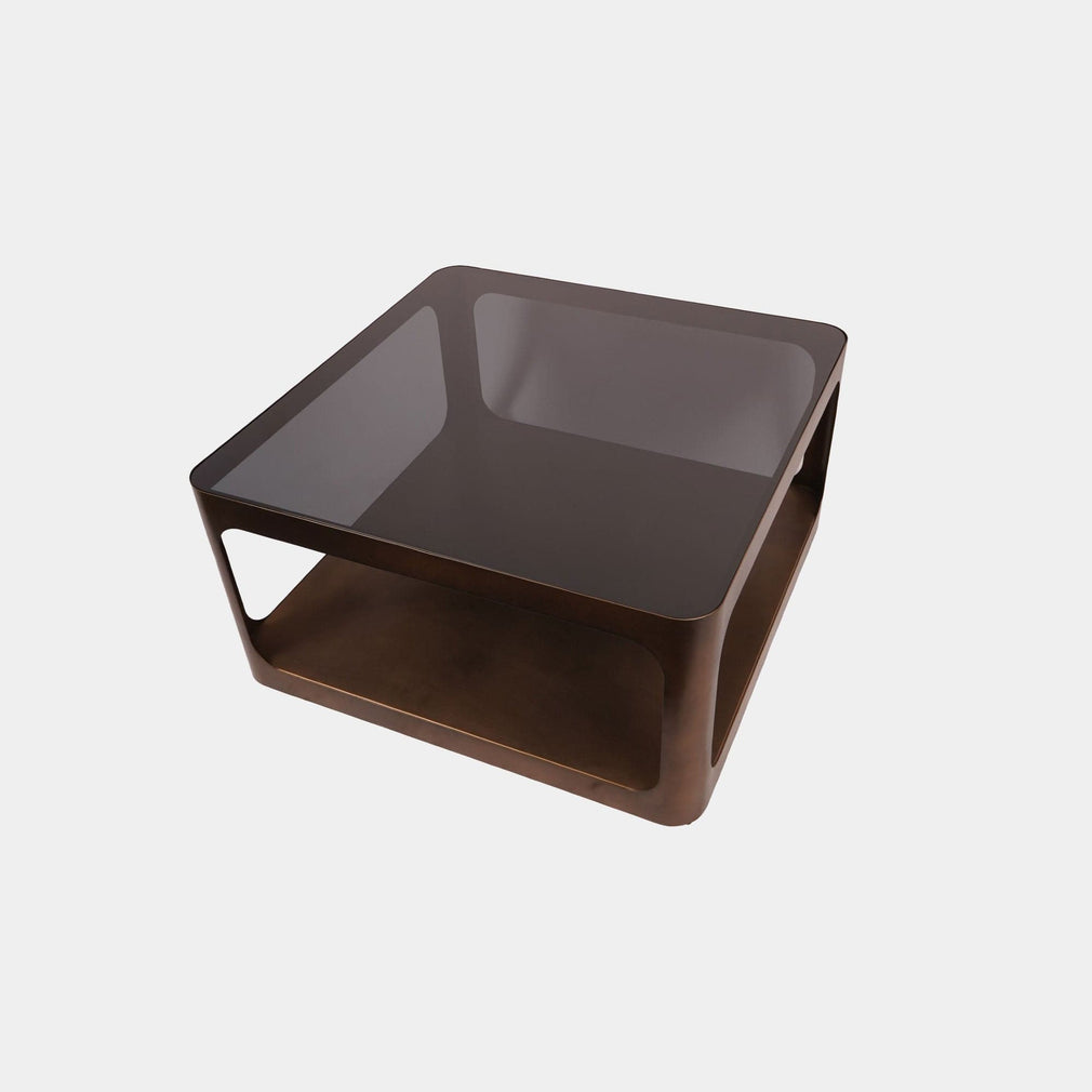 Thornton - Square Coffee Table, Smoked Gold