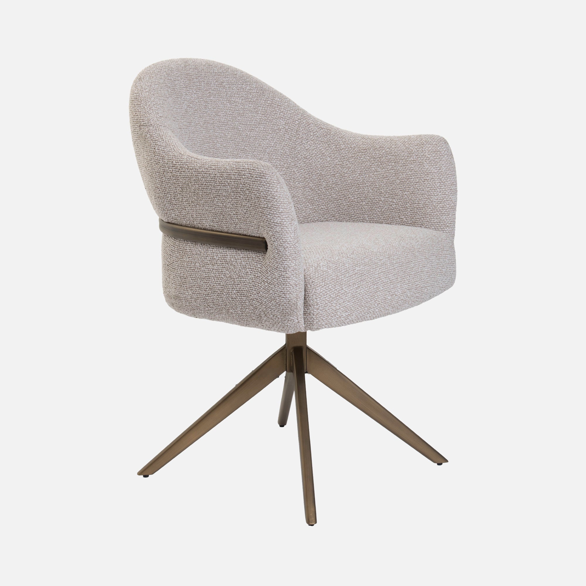 Amy - Swivel Dining Chair In Fabric