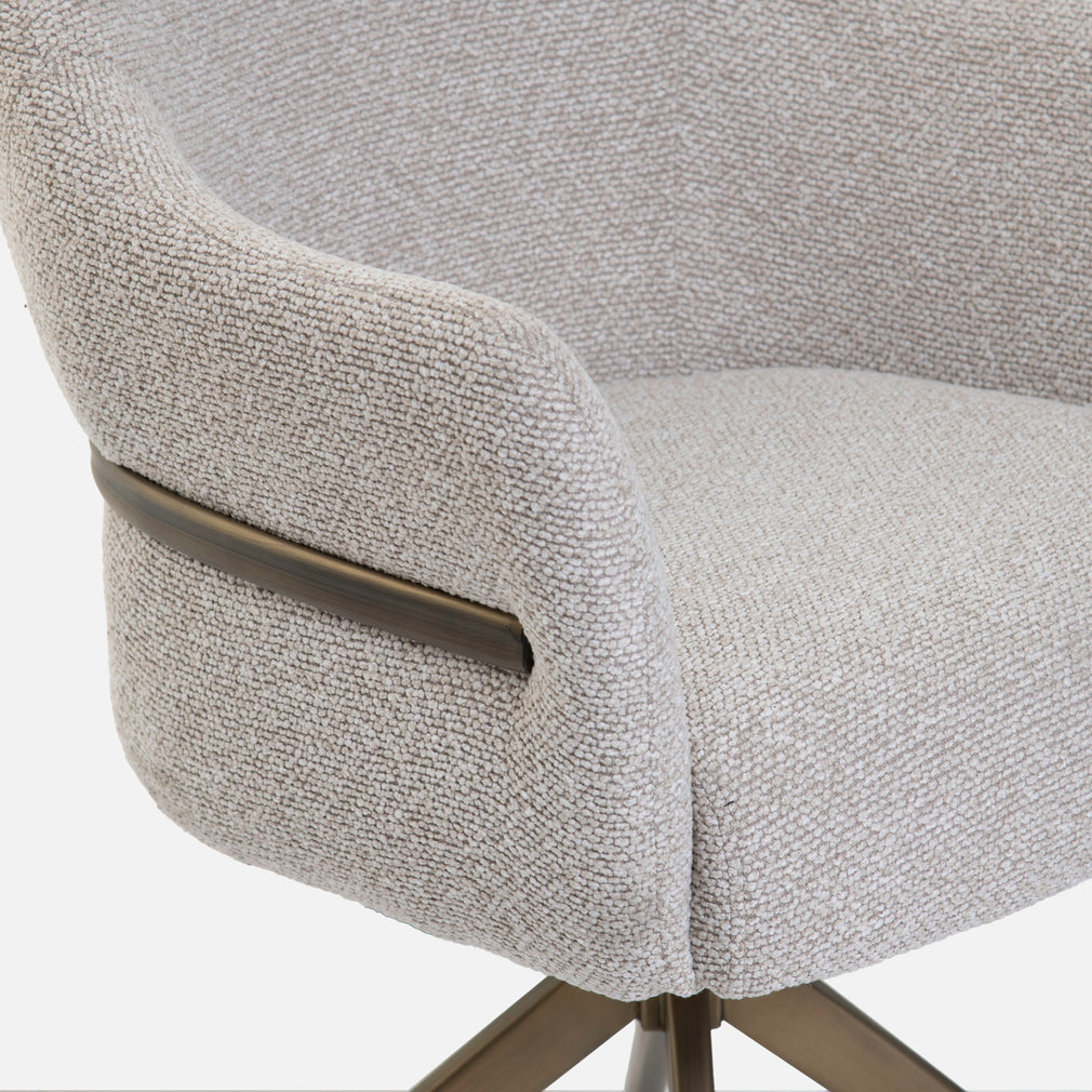 Amy - Swivel Dining Chair In Fabric