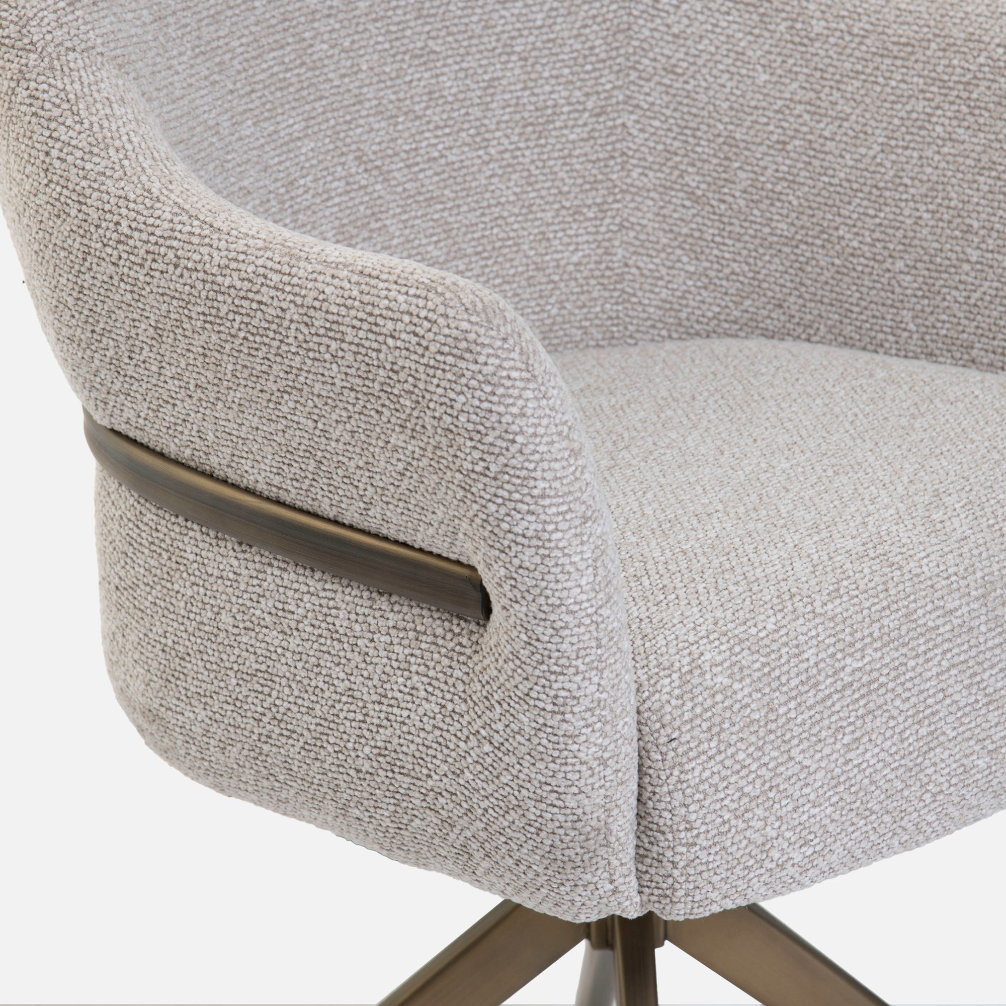 Amy - Swivel Dining Chair In Fabric