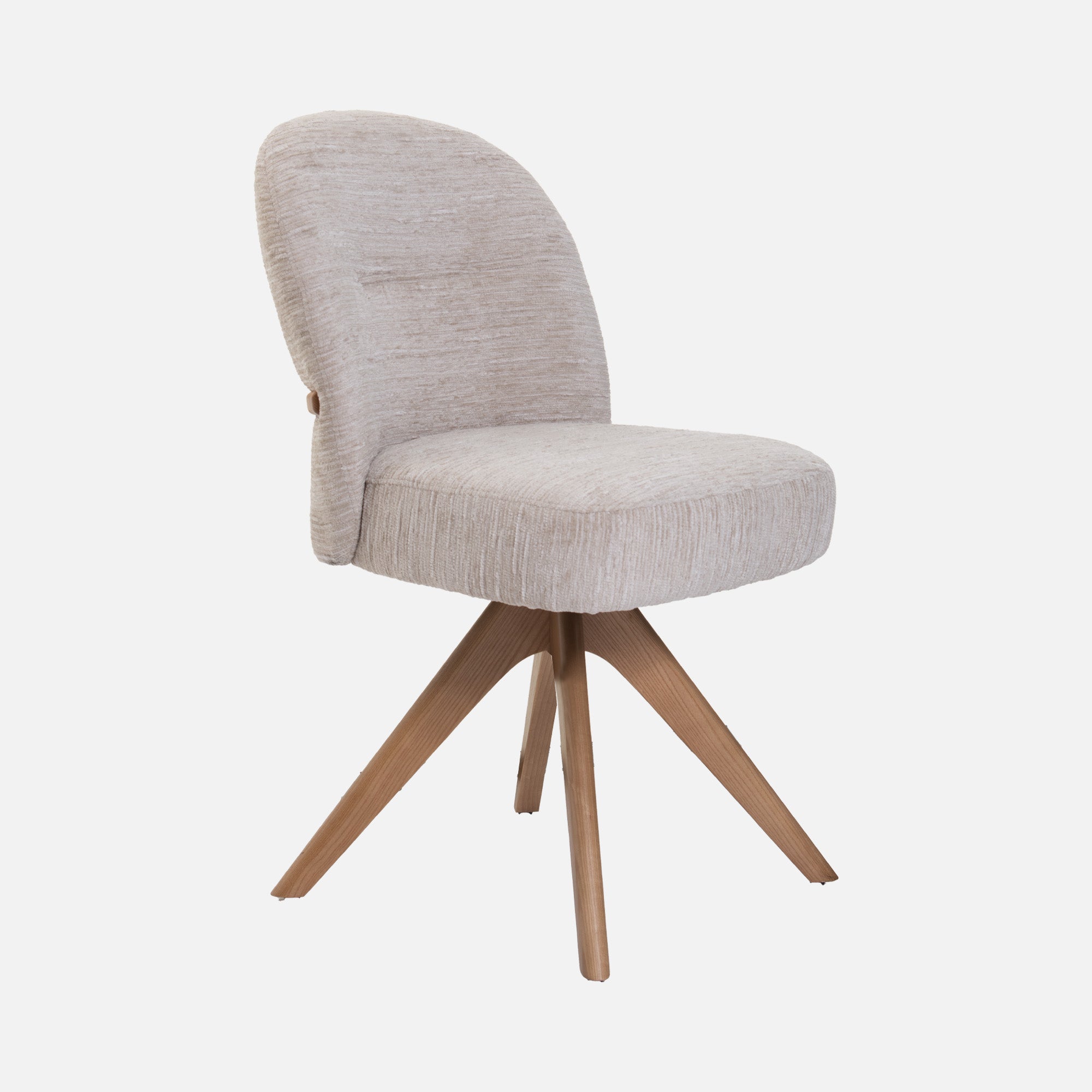 Lara - Swivel Dining Chair In Fabric