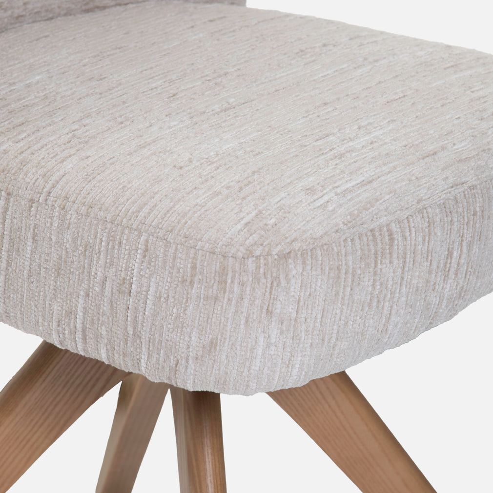 Lara - Swivel Dining Chair In Fabric