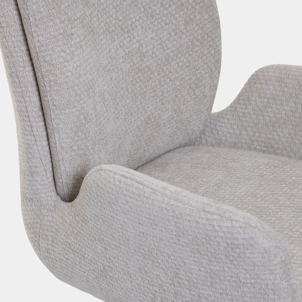 Phoenix - Swivel Dining Armchair In Fabric
