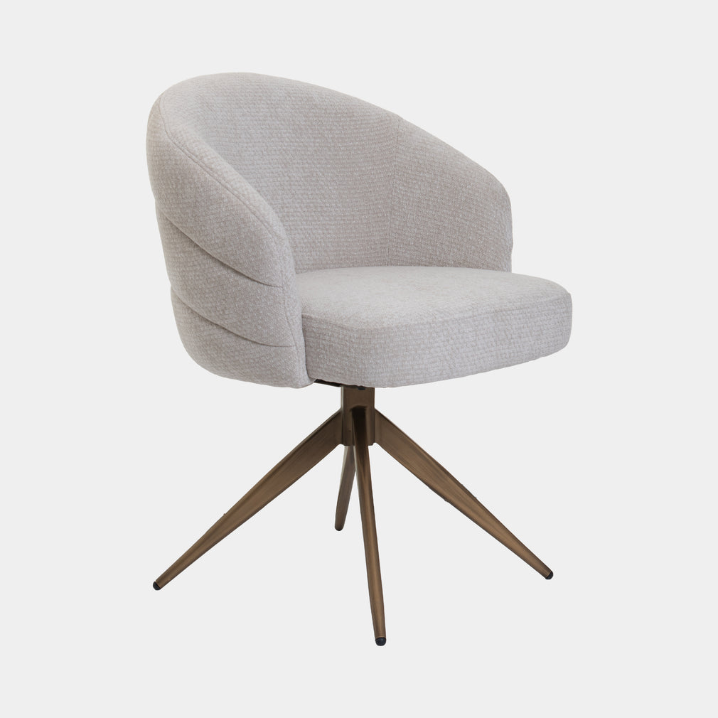 Columbus - Swivel Dining Chair In Fabric