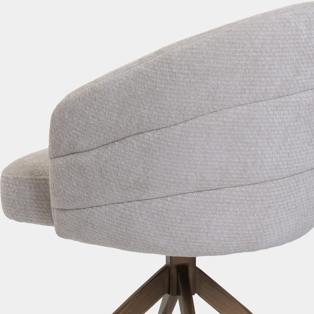Columbus - Swivel Dining Chair In Fabric