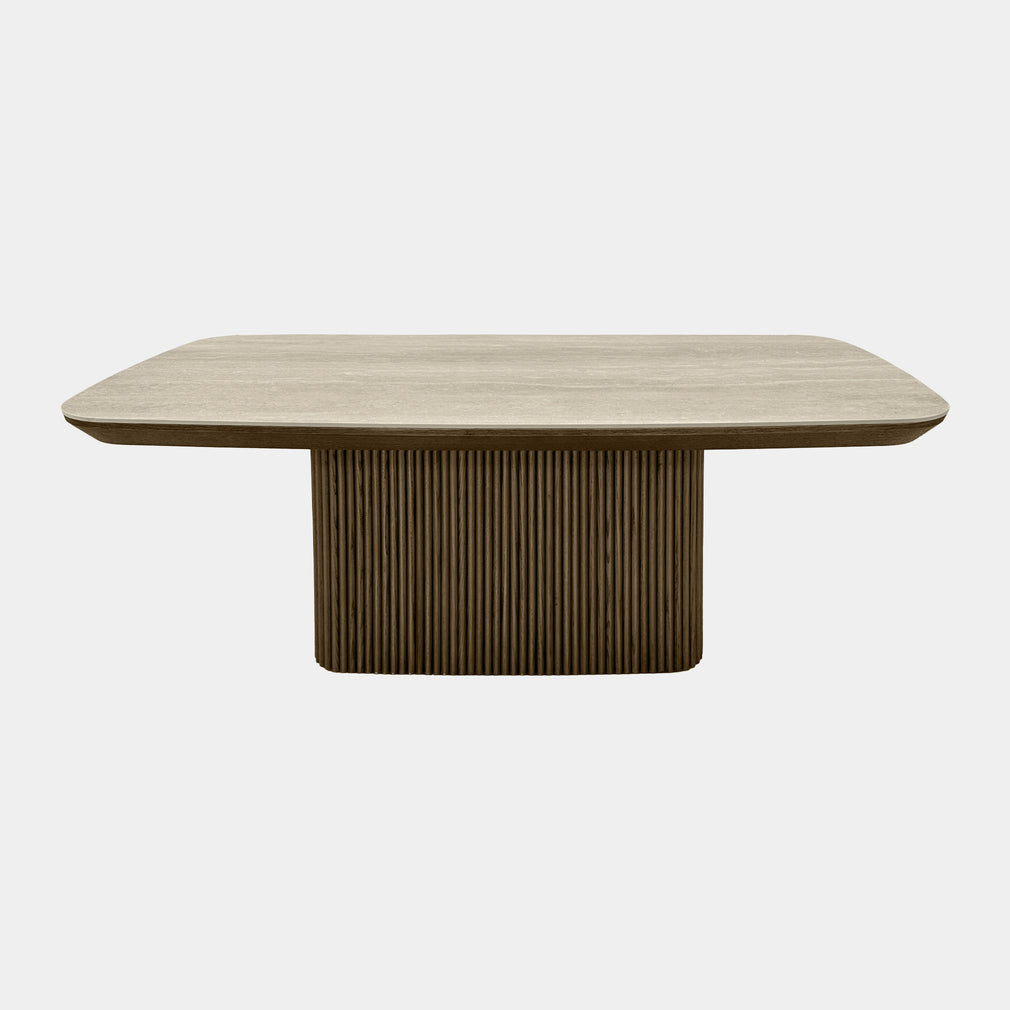 Toledo - Dining Table, Travertine Top 200cm