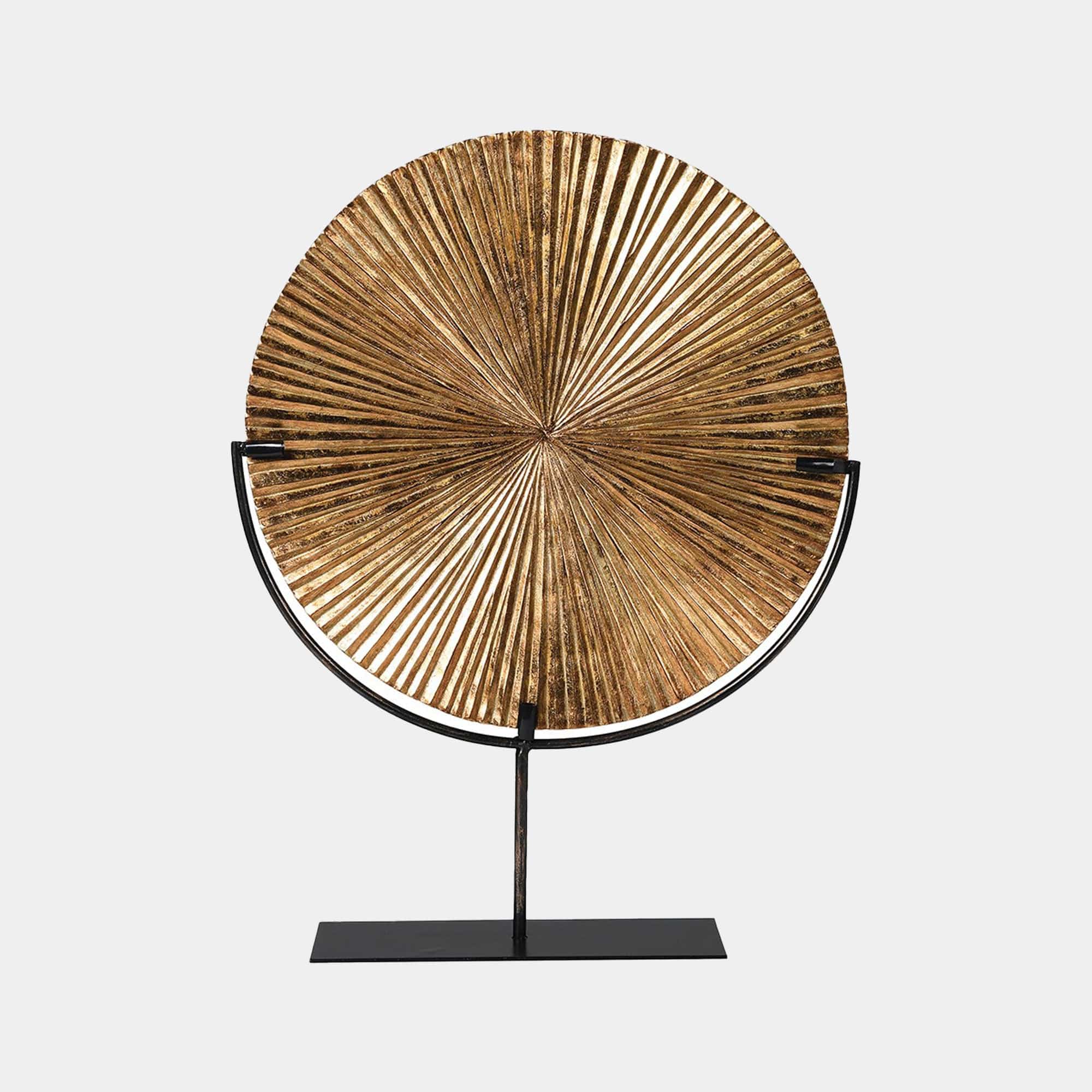 Sunburst - Sculpture, Gold