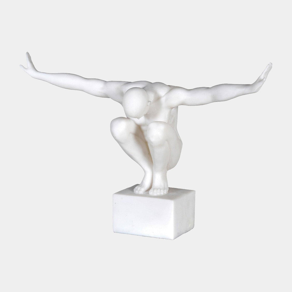 White - Male Statue