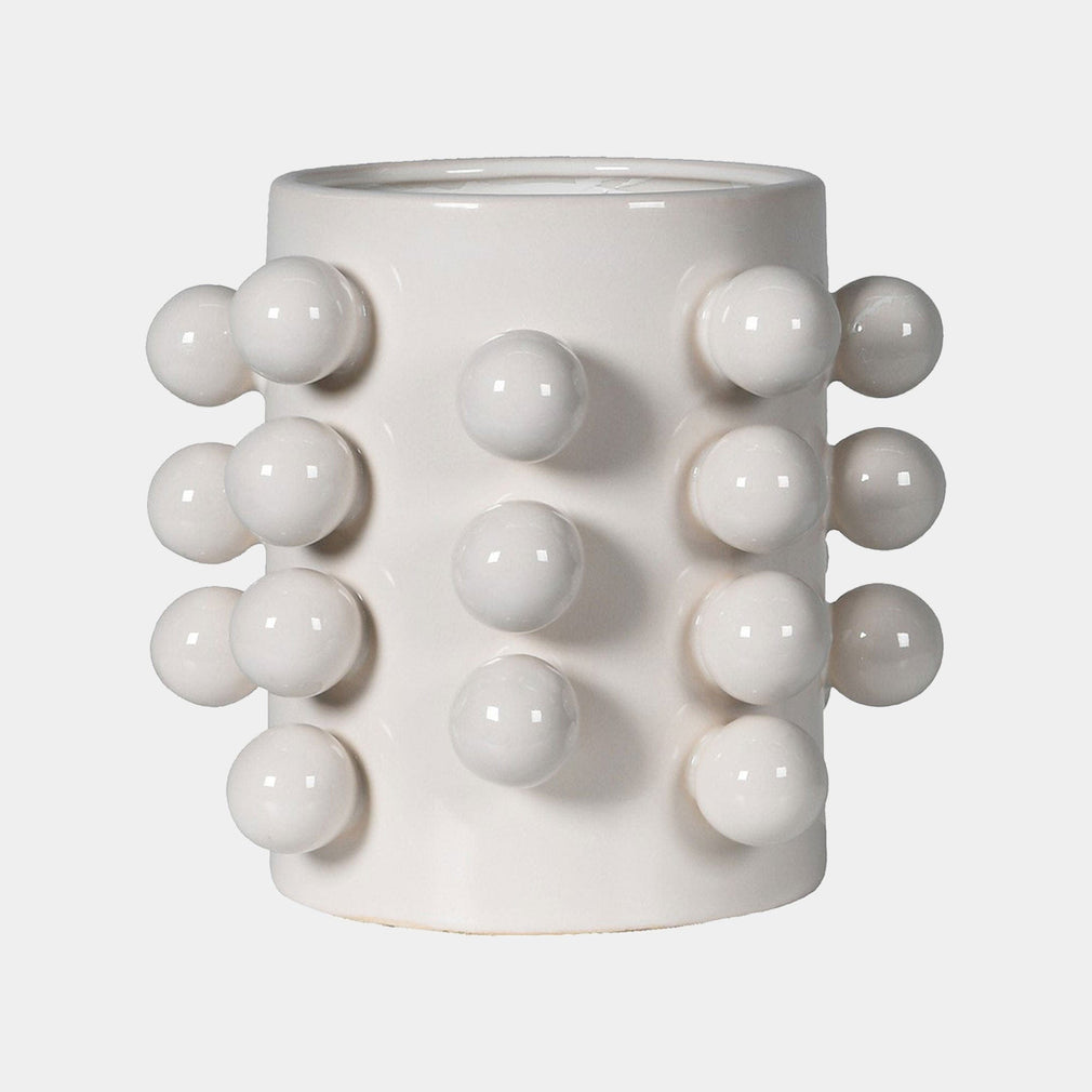 Bobble - Decorative Vase, White