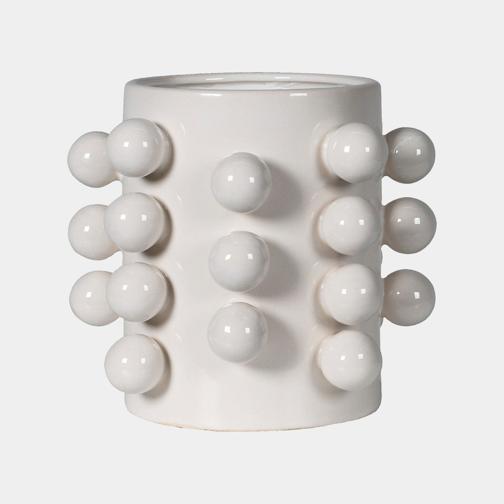 Bobble - Decorative Vase, White