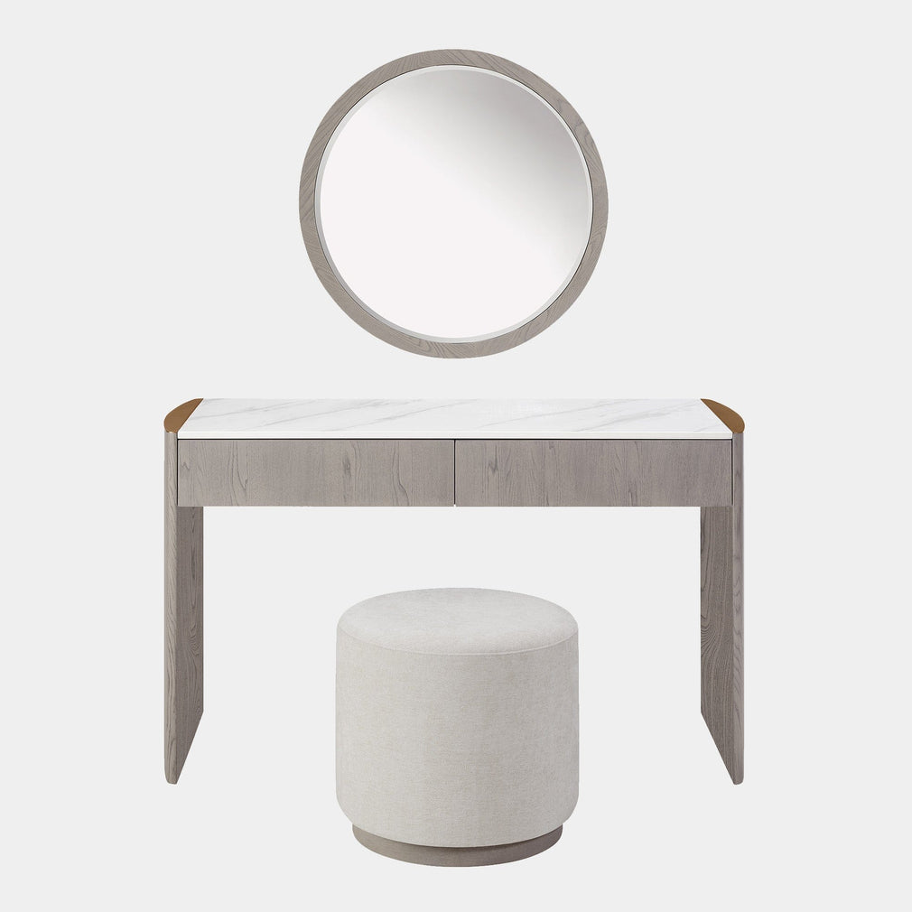 Anastasia - 2 Drawer Dressing Table In Washed Oak