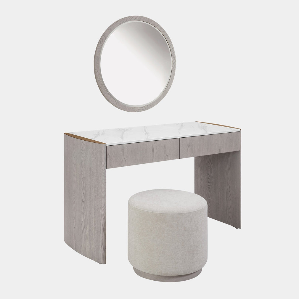 Anastasia - 2 Drawer Dressing Table In Washed Oak