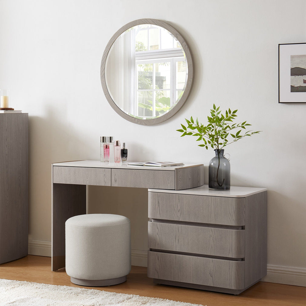 Anastasia - 5 Drawer Dressing Table In Washed Oak