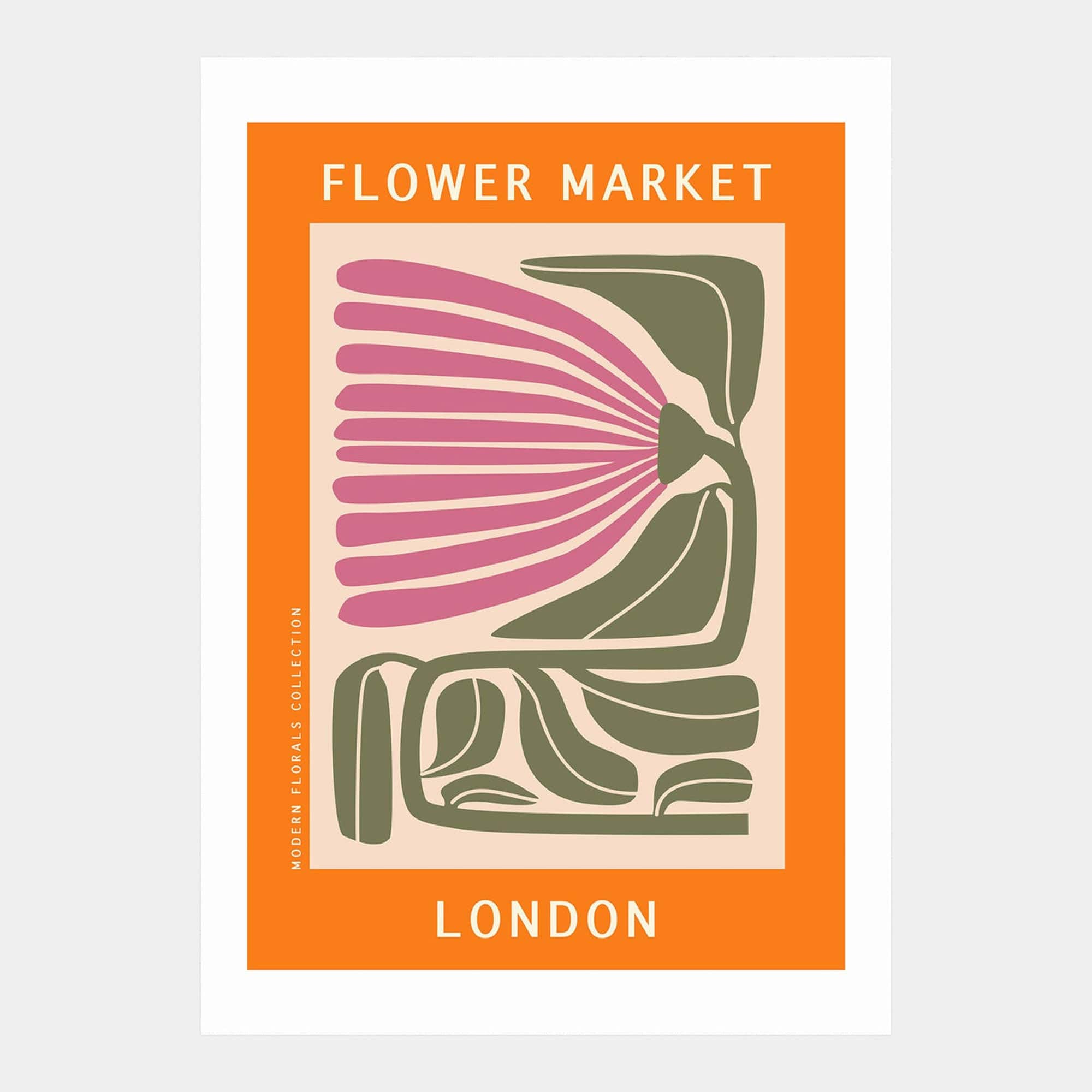 London Flower Market - by Luxe Poster Co A2 Print