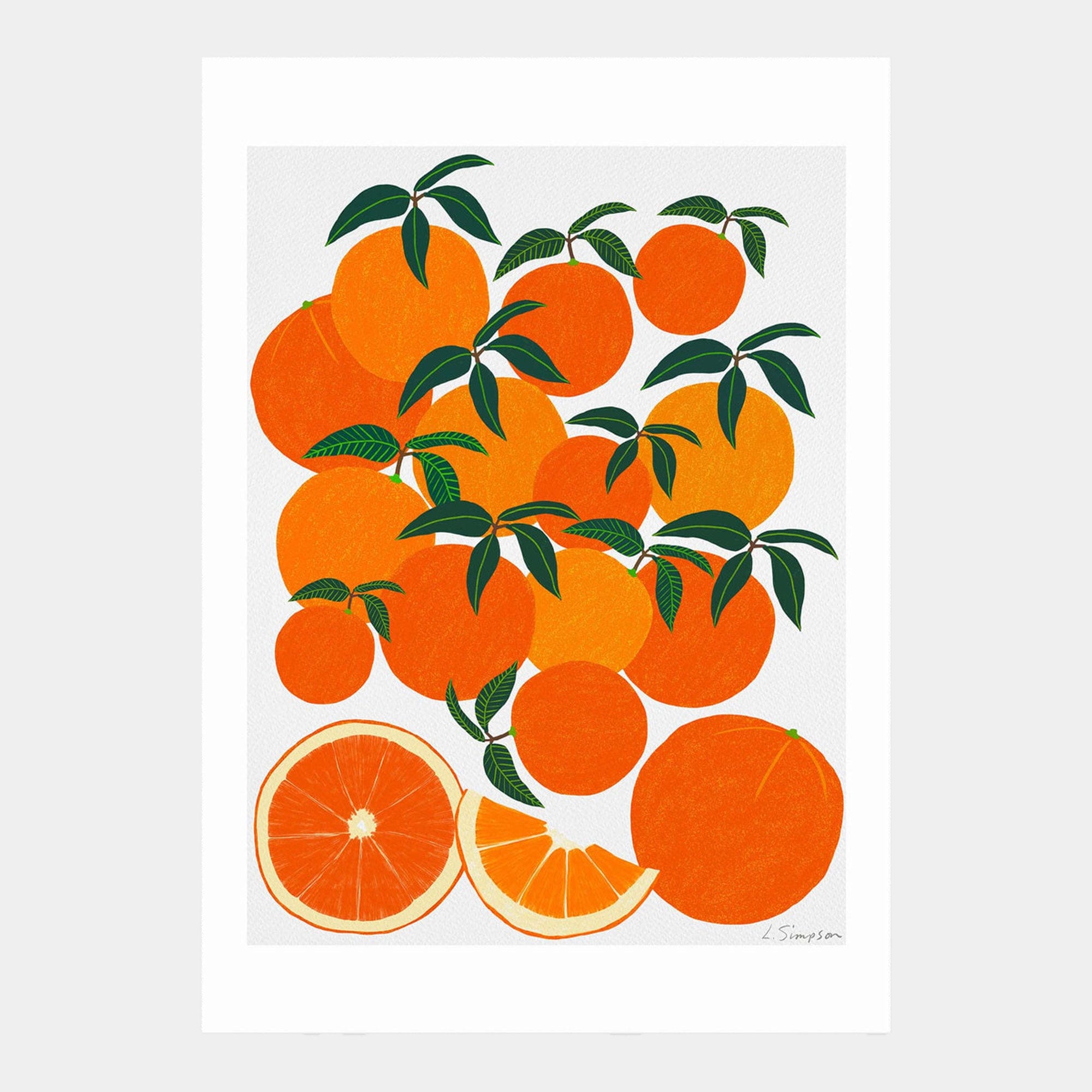 Orange Harvest - by Leanne Simpson A2 Print