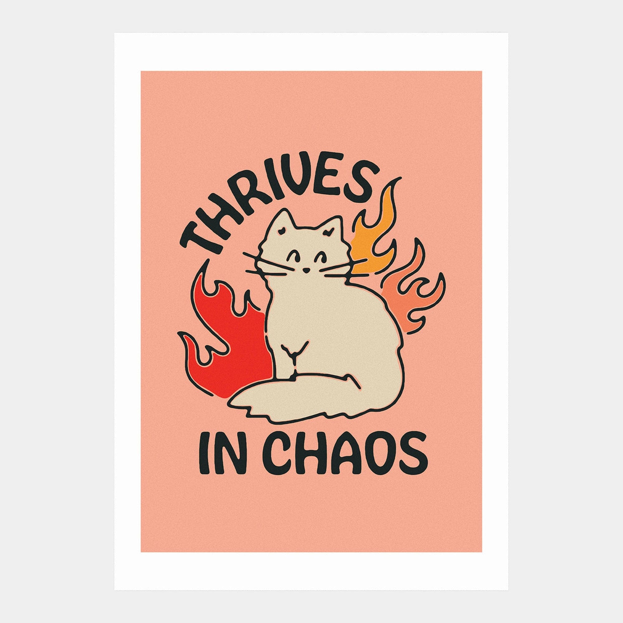 Thrives In Chaos - by Exquisite Paradox A2 Print