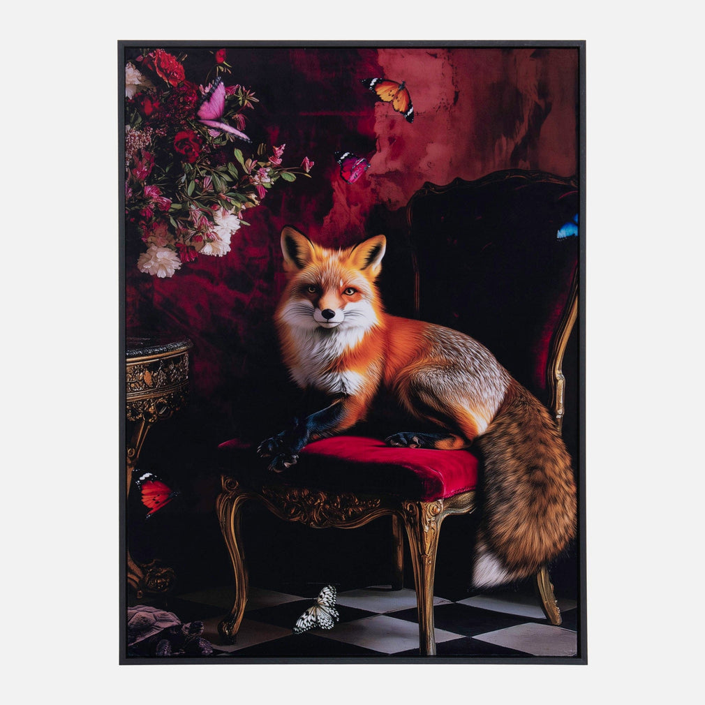 Stately Fox - Velvet Wall Art