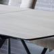Zeus - Travertine Effect Ceramic Extending Dining Table