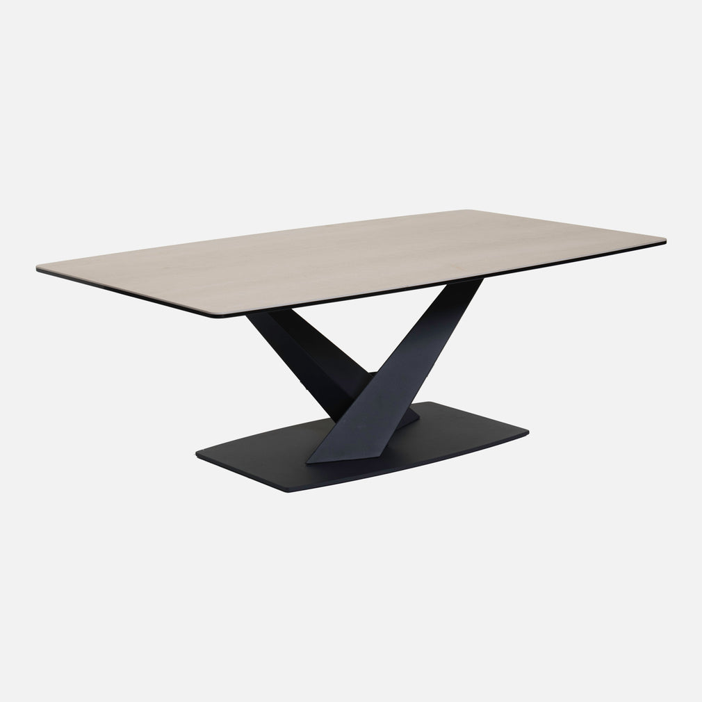 Zeus - Coffee Table, Cream Ceramic Top