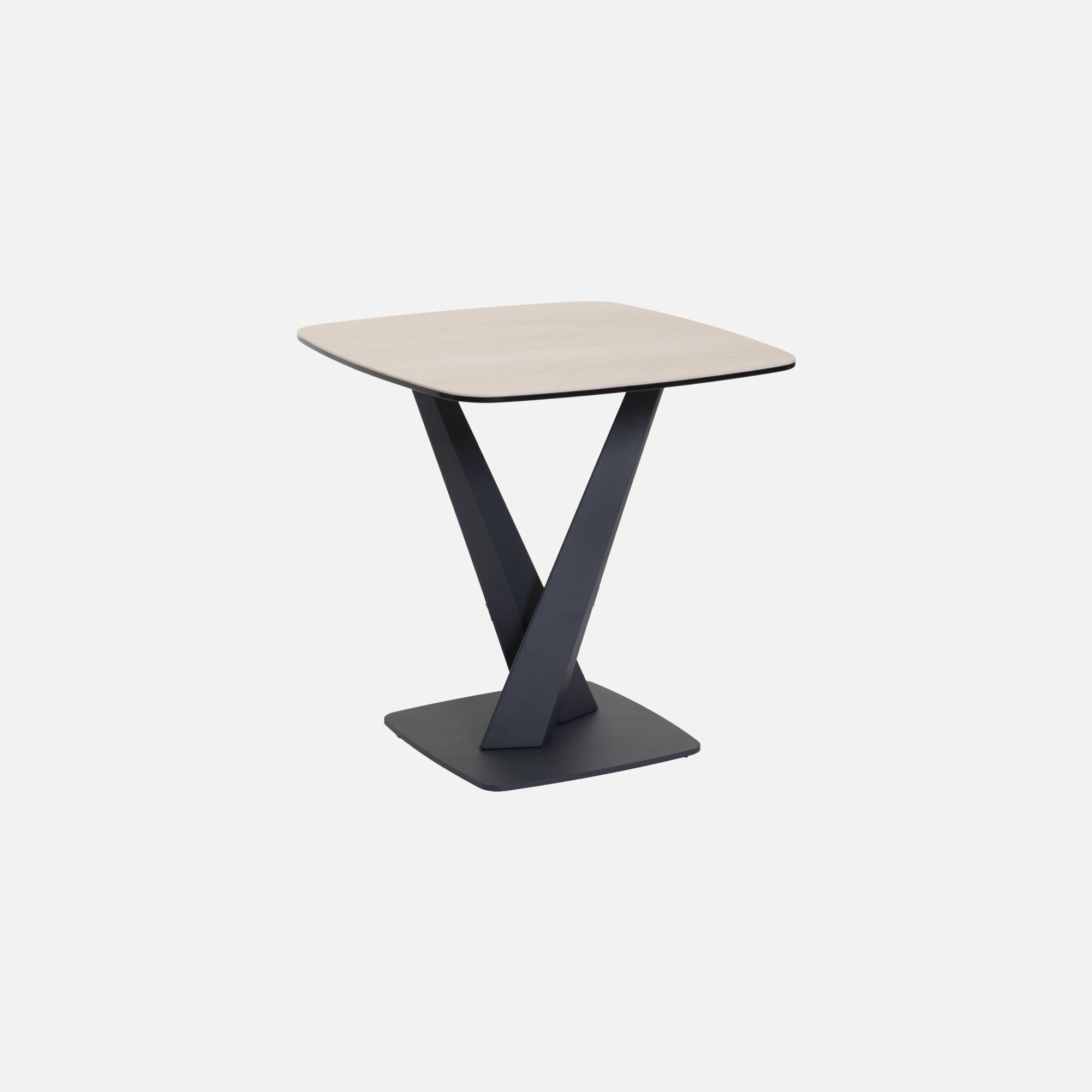 Zeus - Side Table, Cream Ceramic Top