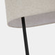 Saxon - Black Linen Floor Lamp