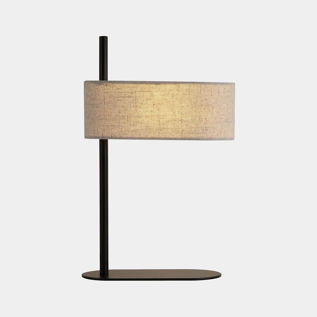 Saxon - Black Linen Table Lamp