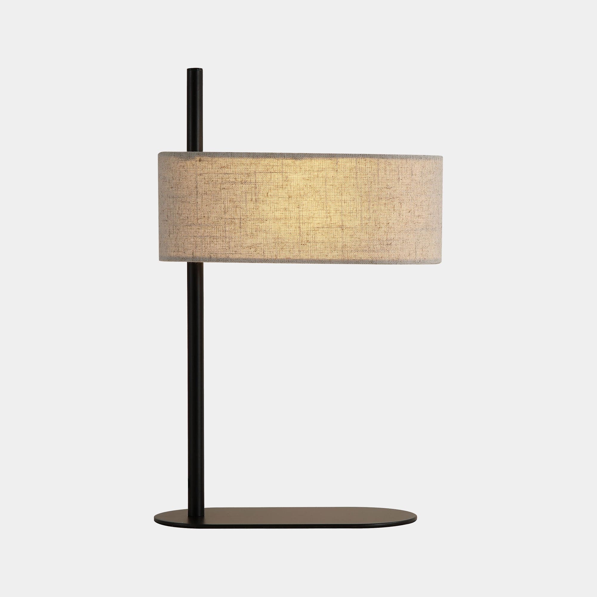 Saxon - Black Linen Table Lamp