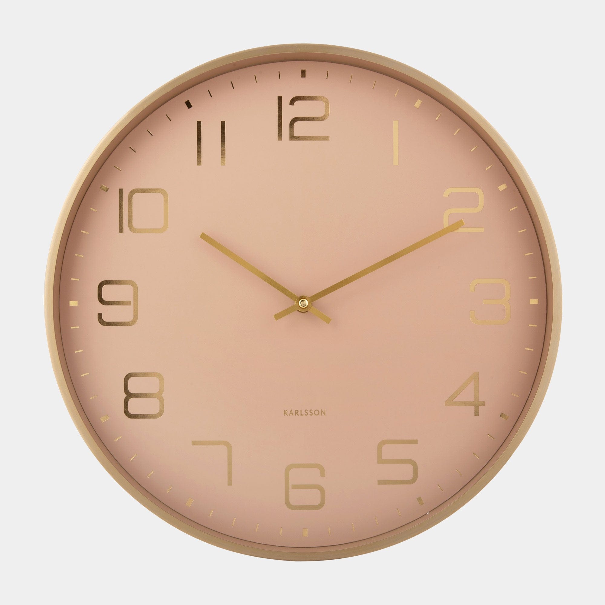 Elegance Glow - Wall Clock Pink