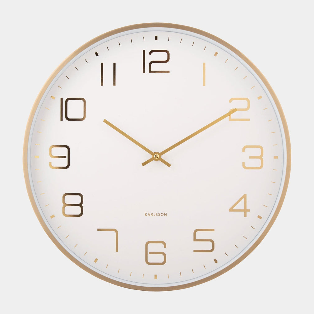 Elegance Glow - Wall Clock White